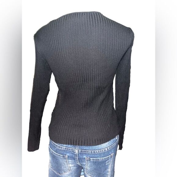 Almost famous ribbed faux wrapped top - Picture 2 of 3